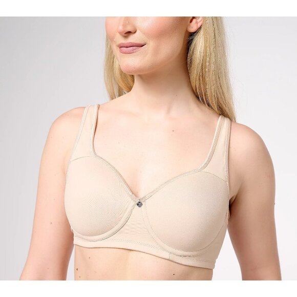 Breezies Sunbeige  Active Contour Wirefree Bra Size 40C - Picture 1 of 6